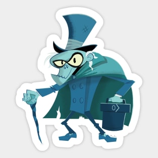 Hat Box Ghost Sticker